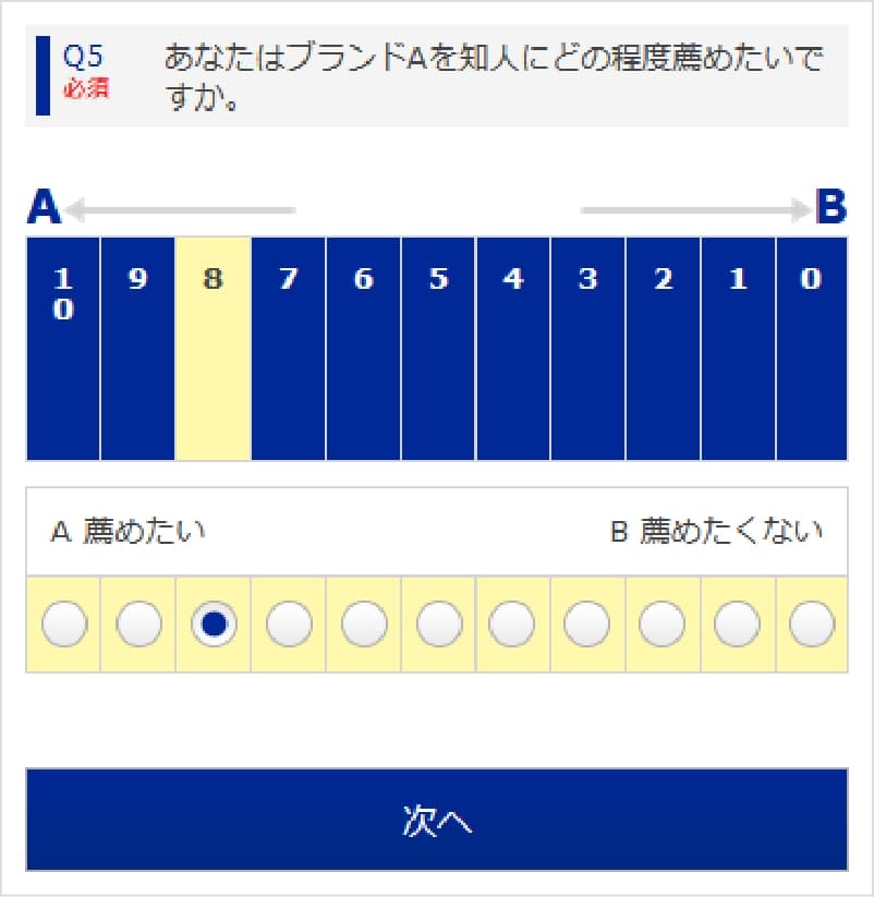二極選択のイメージ スマートフォン版